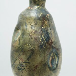 Cultural collision -Very large hand built stunning and symbolic sculptural vase